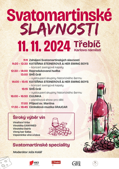 Plakát události Svatomartinské slavnosti