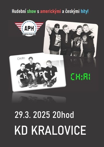 Plakát události Koncert APHits + CHAI / Kralovice