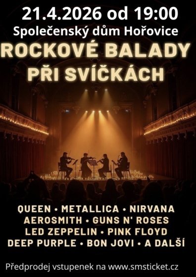 Plakát události Rockové balady při svíčkách