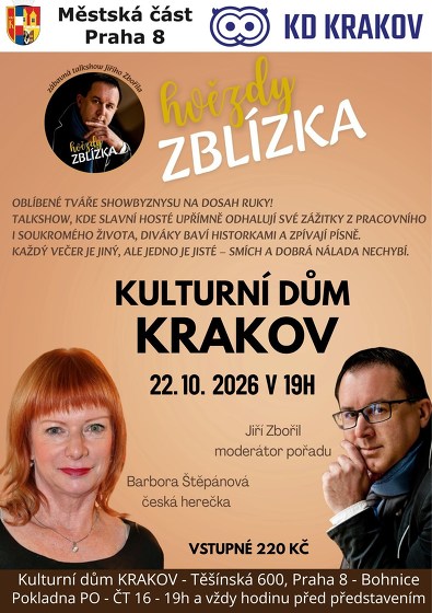 Plakát události Hvězdy zblízka Bára Štěpánová