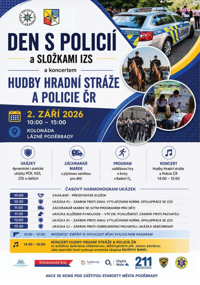 Plakát události Den s policií a složkami IZS