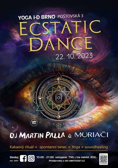 Plakát události Ecstatic dance v Yoga ID Brno