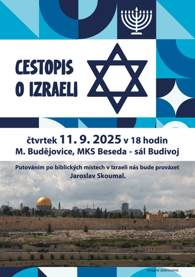 Plakát události Cestopis o Izraeli