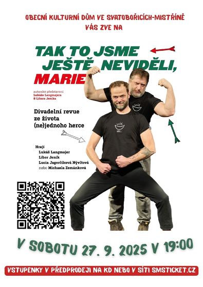Plakát události Tak to jsme ještě neviděli, Marie