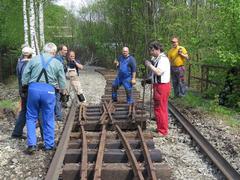 Úzkorozchodná železnice se rozrůstá - koleje byly dotaženy do Zastávky