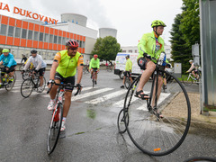 Peloton srdcařů v čele s Josefem Zimovčákem přizastavil také v JE Dukovany