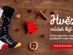 Jsi hvězda, říkají vánoční hospicové ponožky