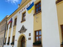 OBRAZEM: Třebíč, Velké Meziříčí i Moravské Budějovice vyjadřují podporu Ukrajině