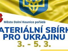 Dolní Kounice chystají materiální sbírku pro Ukrajinu