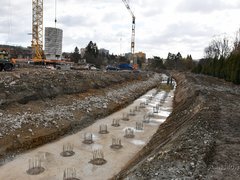 Nové obchodní centrum v Blansku: bourání vystřídaly stavební práce