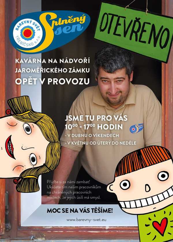 Kavárna na nádvoří jaroměřického zámku