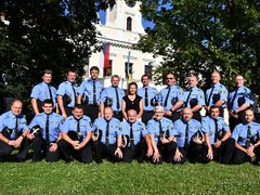 OBRAZEM: Strážníci Městské policie v Blansku oslavili výročí 30 let od založení