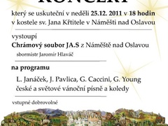 Pozvánka na tradiční vánoční koncert