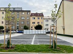Ve Slaném vznikla nová parkovací místa. Obnovy se dočkal i chodník a lampy