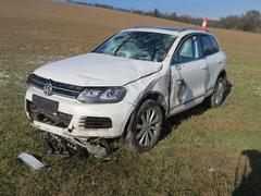 Opilec v Kyjově ohrožoval řidiče jízdou v protisměru. Zastavil ho až náraz do značky