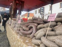 FOTO: Domácí uzeniny i zabijačkové speciality. Ve Slavkově se konaly Vepřové hody