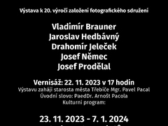 5 třebíčských fotografů slaví 20. výročí založení fotografického sdružení