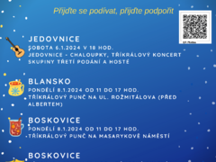 Tříkrálová sbírka pomáhá přímo lidem v regionu. Zapojte se do ní i vy