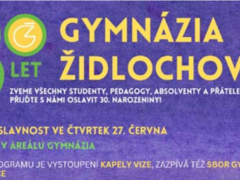 Přijďte oslavit 30.let od založení gymnázia Židlochovice
