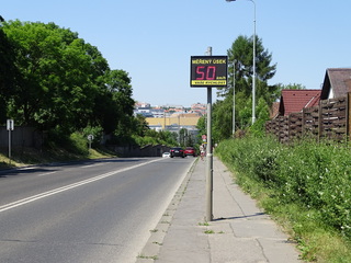 V Hovoranech bylo zahájeno úsekové měření rychlosti. Přestupky zpracovává Městská policie Kyjov