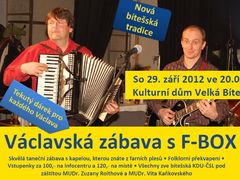Svatováclavská zábava bude mít v Bíteši svoji premiéru