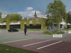Takhle bude vypadat parkovací dům pod Eliškou v Nymburce. Město vybralo architekta
