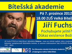 Zveme Vás na přednášku filozofa Jiřího Fuchse
