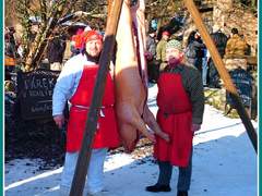 Fotogalerie: V Rosicích proběhla tradiční zabíjačka