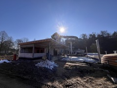 OBRAZEM: Rekonstrukce koupaliště Polanka finišuje, bazény se začnou napouštět v dubnu