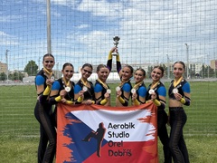 Juniorky Aerobik studia Orel Dobříš ovládly Mistrovství ČR ve step aerobiku potřetí v řadě