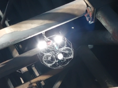 Energetici v Dukovanech poprvé kontrolovali část zařízení parních turbín pomocí speciálních dronů