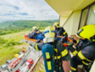 Blanenští hasiči nacvičovali zásah v sedmém patře Domu s pečovatelskou službou