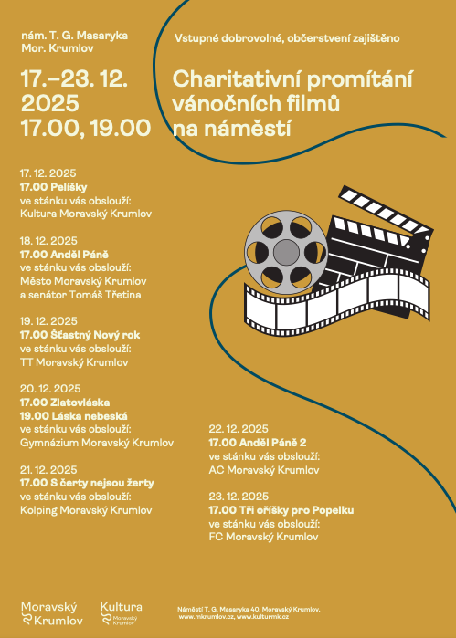 Charitativní adventní promítání v Moravském Krumlově.