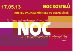 Noc kostelů se blíží