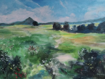 Krajinomalby, abstrakce i portréty Pavla Čampulky k vidění v Černošicích Krajinomalby, abstrakce i portréty Pavla Čampulky k vidění v Černošicích