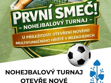 Nové multifunkční hřiště v Mlékojedech na jaře otevře nohejbalový turnaj