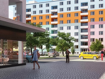 Veselí nad Moravou mění centrum. Nové byty, obchody i 83 parkovacích míst