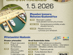 Hodonín zahájí sezónu: 1. května odemkne Baťův kanál, novou komoru i okružní plavby