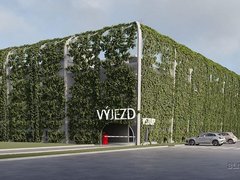Železobetonový skelet opředený zelení. Parkovací dům v Blansku pojme 200 aut