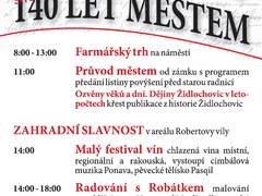 Židlochovice slaví kulatiny. Pořádají slavnosti