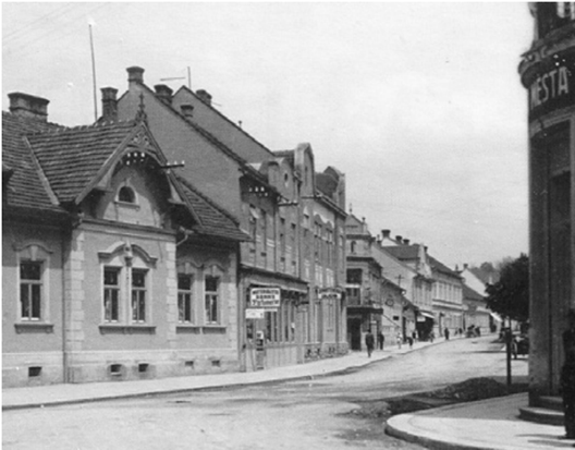 Rožmitálova ulice v roce 1928