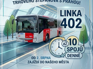 Nový spoj z Trhového Štěpánova do Prahy