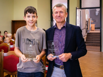 Cenu města převzal Petr Dubják a Cenu za sportovní výkon Josef Langer
