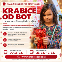 Sbírka Krabice od bot opět pomůže dětem v nouzi, rezervace dárků začíná v listopadu
