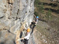 V přírodním areálu Velká Dohoda nedaleko Macochy byly nově otevřeny ferraty