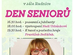 Na Den seniorů přijede do Pohořelic Naďa Urbánková