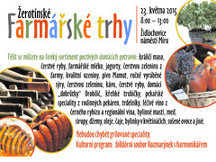 Židlochovice pořádají druhý farmářský trh