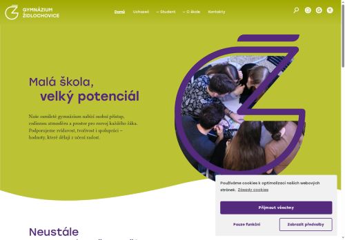 Zobrazit webové stránky Gymnázium Židlochovice