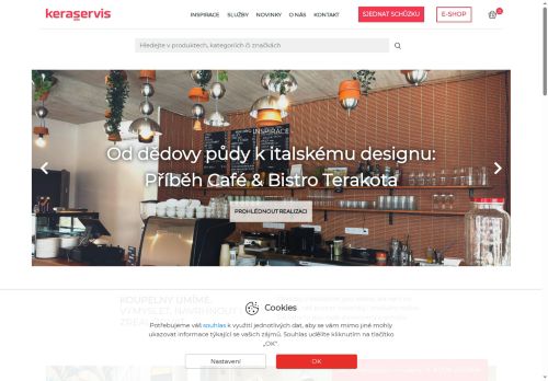 Webové stránky Keraservis Group a.s., Slavkov u Brna