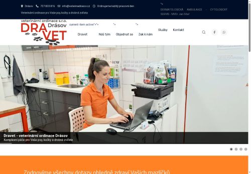 Zobrazit webové stránky Dravet - veterinární ordinace Drásov